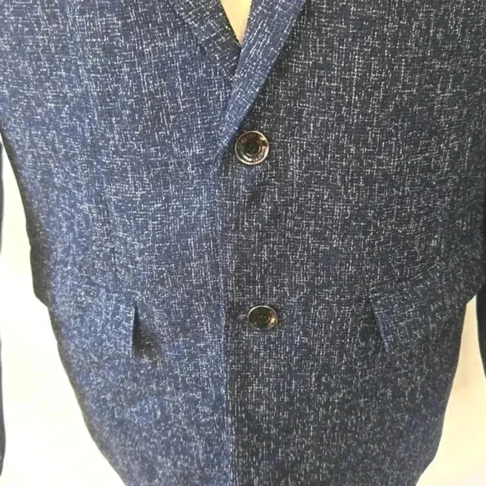 Men's jacket blazer navy blue / white